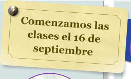 Comenzamos las clases el 16 de septiembre